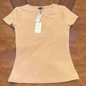 Express Light Tan Short Sleeve Women's Tee